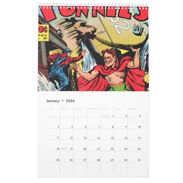 Amazing Golden Age Heroes 2011 Calendar (Jan 2026)
