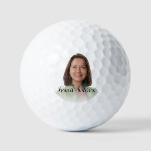 Amazing Golfer Monogram Elegant Photo Golf Balls