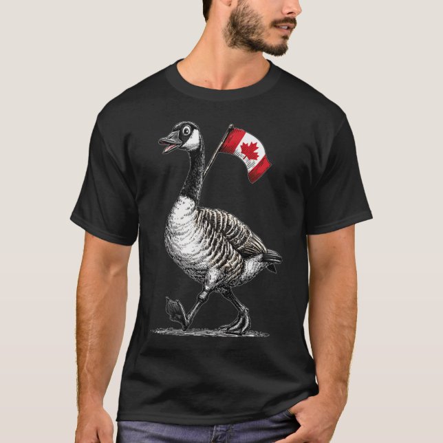 Amazing Goose Graphic For Canada Lovers  T-Shirt (Front)