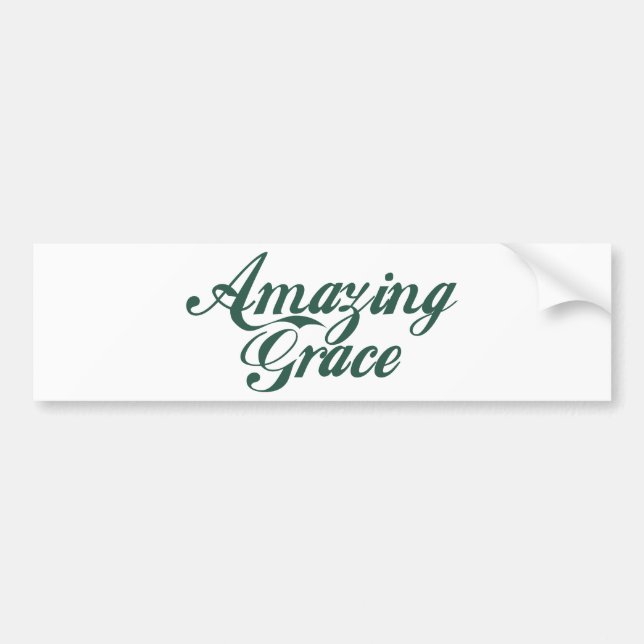 Amazing Grace Bumper Sticker (Front)