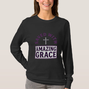 Amazing Grace Christian Cross Vintage T-Shirt