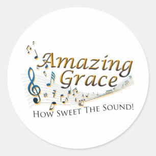 Amazing Grace Classic Round Sticker