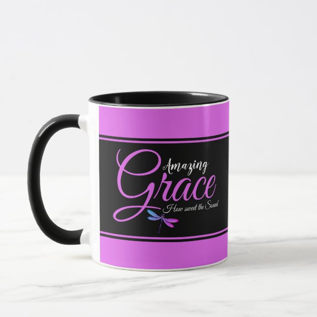 Amazing grace colorblock  coffee mug (Left)