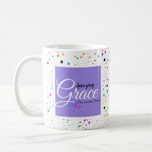 Amazing grace Colourful dots Throw Pillow Coffee Mug