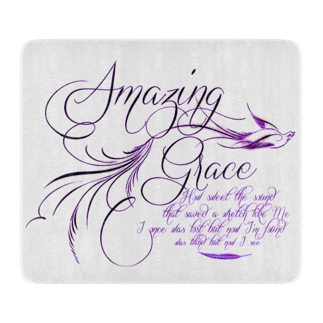 Amazing Grace    Cutting Board (Front)