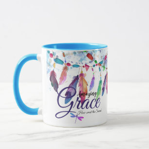Amazing Grace feathers Mug