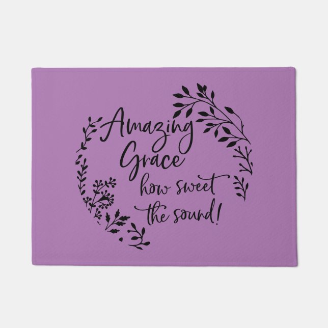 Amazing Grace How Sweet The Sound Doormat (Front)