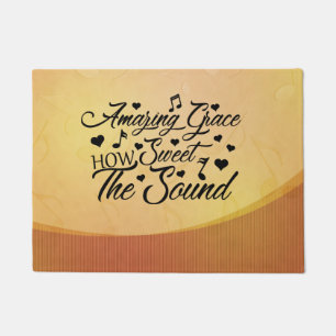 Amazing Grace How Sweet the Sound Hymn Doormat