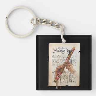 Amazing Grace in the Cherokee Language Key Ring