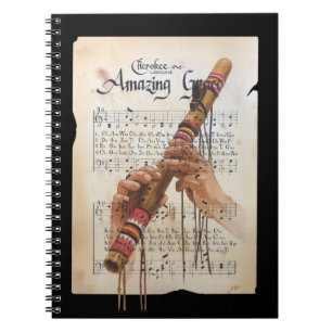 Amazing Grace in the Cherokee Language Notebook