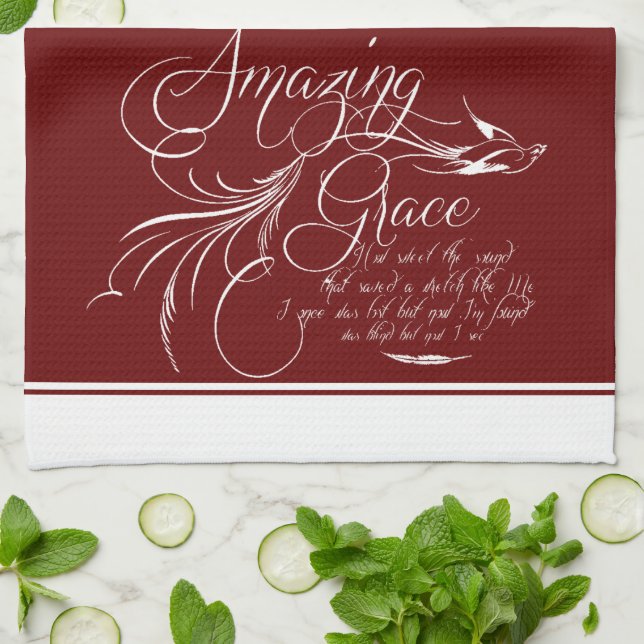 Amazing Grace   Kitchen Towel (Folded)