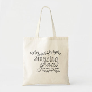 amazing grace, line drawing-tote tote bag