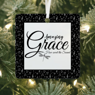Amazing Grace Metal Tree Decoration