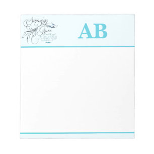 Amazing Grace monogram Notepad
