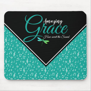 Amazing grace Music symbols Mouse Pad