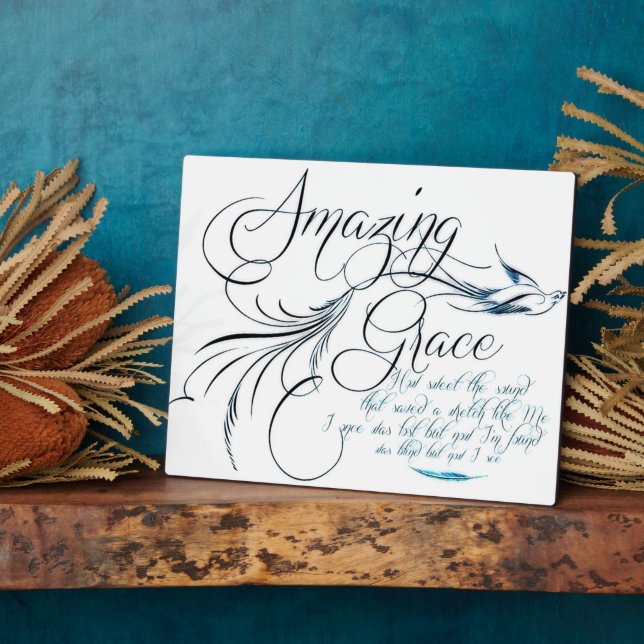 Amazing Grace Plaque (Side)