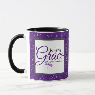 Amazing Grace purple and black Mug