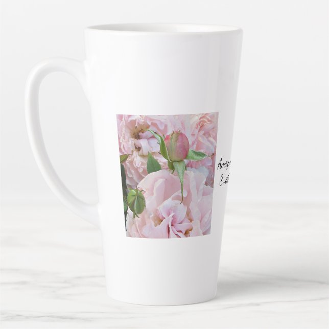 Amazing Grace Roses Latte Mug SVG (Left)