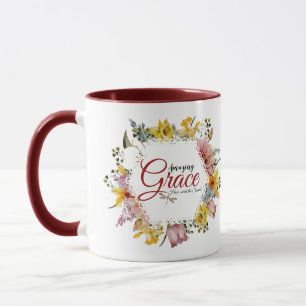 Amazing grace Spring floral Mug
