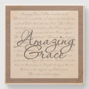 Amazing Grace Stone Coaster