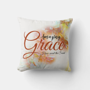 Amazing grace Watercolor dragonflies Cushion