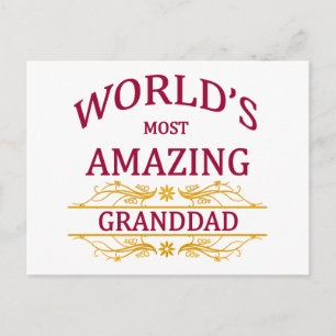 Amazing Granddad Postcard