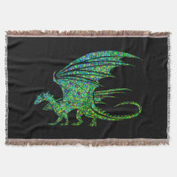 Amazing Green Dragon Mosaic