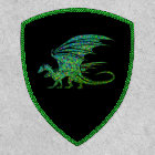 Amazing Green Mosaic Dragon 