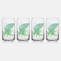 Amazing Green Mosaic Dragon