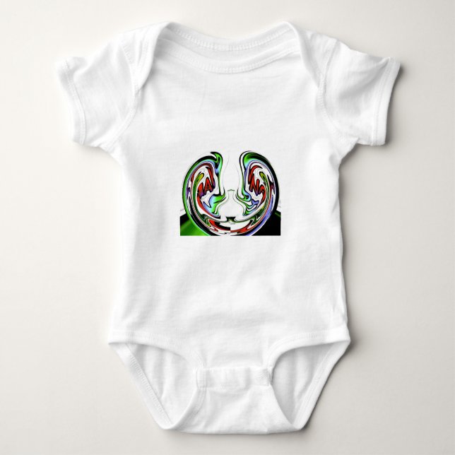 Amazing Hakuna Matata Whirl Art Print Baby Bodysuit (Front)