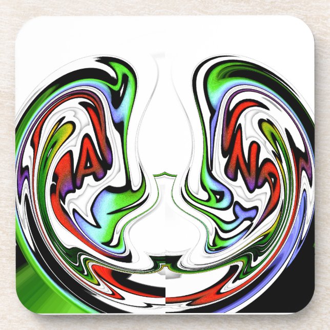 Amazing Hakuna Matata Whirl Art Print Coaster (Front)