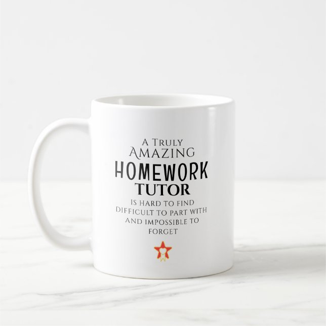 Amazing Homework Tutor Hard To Find Personalised  Coffee Mug (Left)