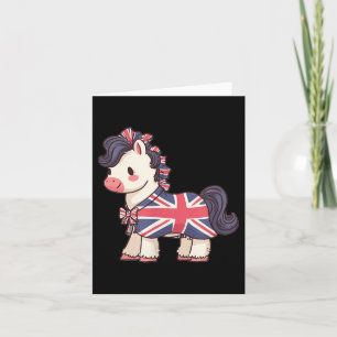Amazing Horse Pony Costume For United Kingdom Love Card