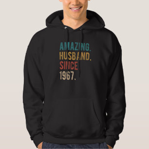 Amazing Husband Since 1967 55th Wedding Aniversar Hoodie