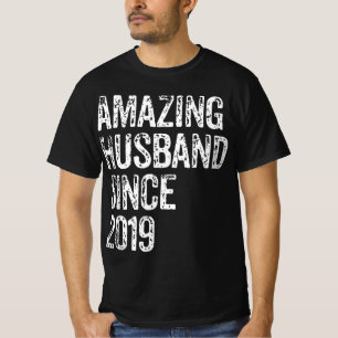Amazing Husband Since 2019 3 Year Wedding Annivers T-Shirt