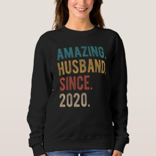 Amazing Husband Since 2020 2nd Wedding Aniversary Sweatshirt