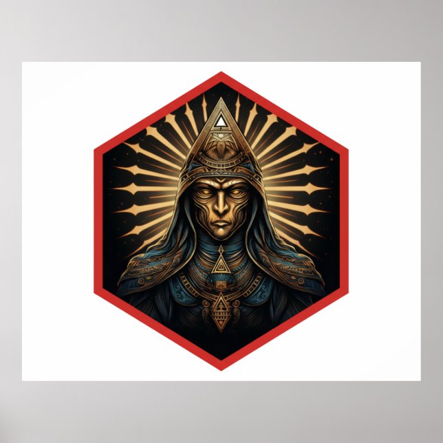 Amazing Illuminati Fantasy Portrait Poster (Front)