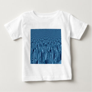 Amazing Iridescent Blue Kaleidoscope Art Baby T-Shirt