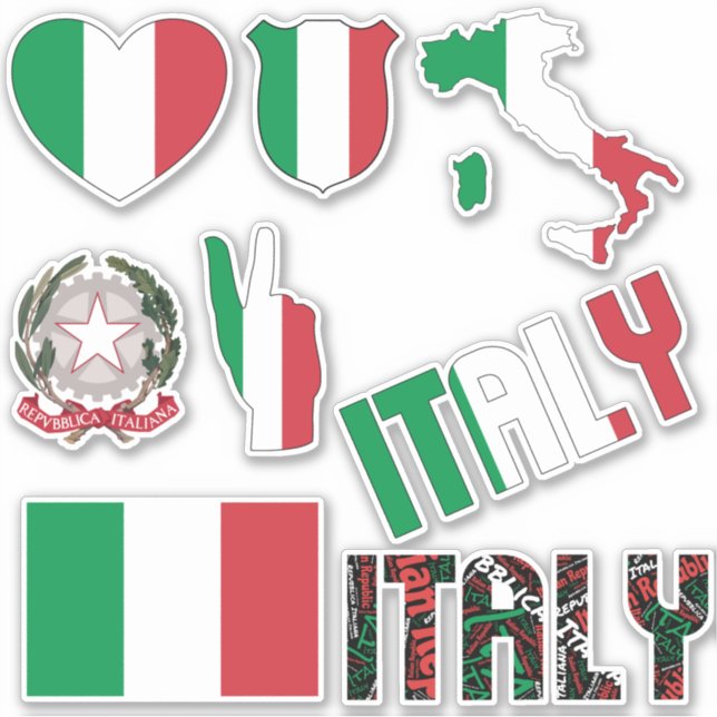 Amazing Italy Shapes National Symbols (Front)