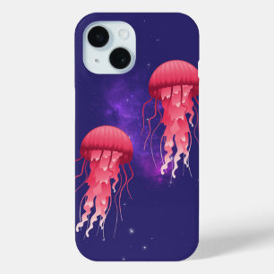 Amazing Jellyfish In Space iPhone 15 Case