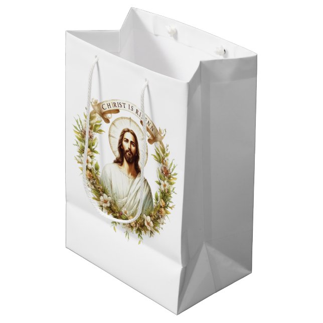 Amazing Jesus word art Easter  Medium Gift Bag (Front Angled)