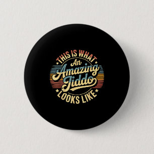 Amazing jiddo  6 cm round badge