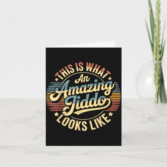 Amazing jiddo  card (Front)