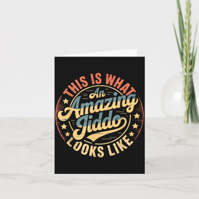 Amazing jiddo  card (Front)