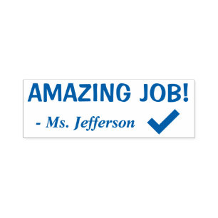 "AMAZING JOB!" Commendation Rubber Stamp