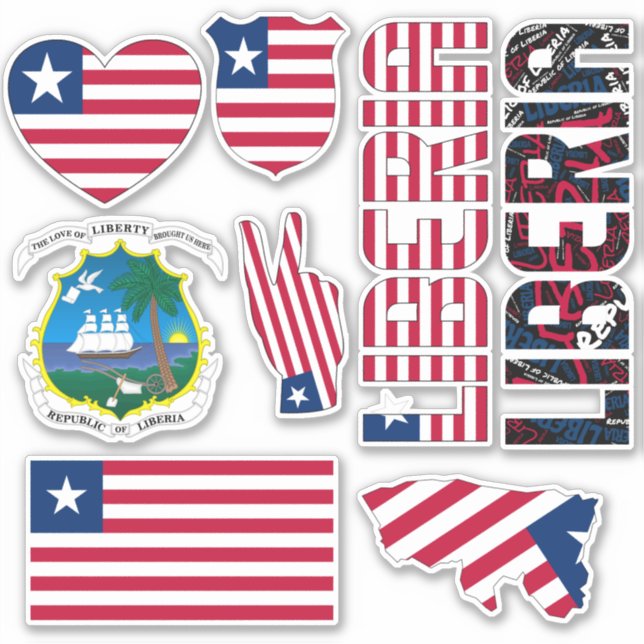 Amazing Liberia Shapes National Symbols (Front)