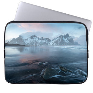 Amazing Light in Iceland Stokksnes, Vestrahorn Laptop Sleeve