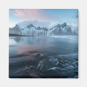Amazing Light in Iceland Stokksnes, Vestrahorn Magnet