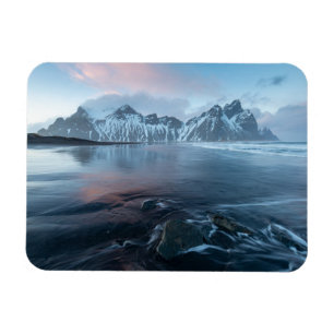 Amazing Light in Iceland Stokksnes, Vestrahorn Magnet