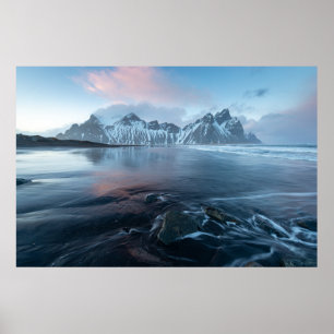 Amazing Light in Iceland   Stokksnes, Vestrahorn Poster